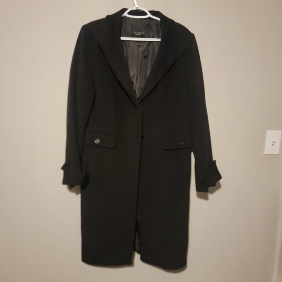 Talbots Jackets & Blazers - Talbots Trench Coat Wool Angora Rabbit Hair Viscose Blend Size 14 L/XL Old Money
